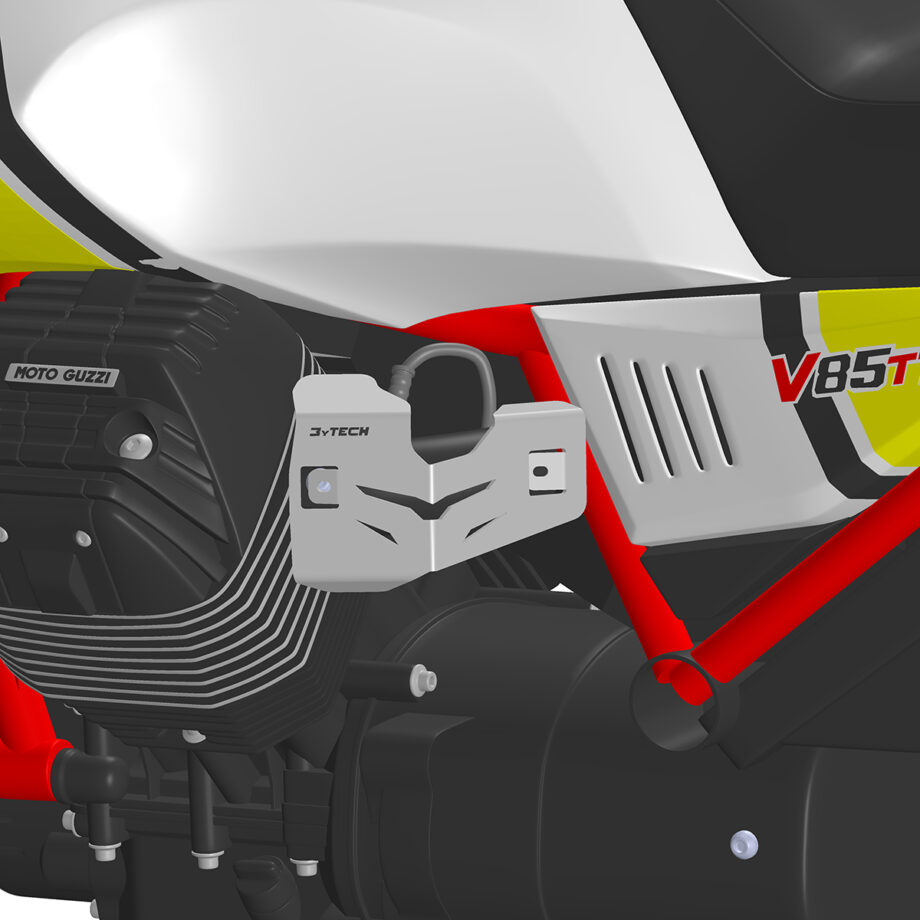 Image 2 - Pair of throttle body guards in anodized aluminum