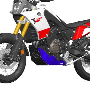 Thumbnail 2 - Black painted aluminum sump guard and side panels for Yamaha