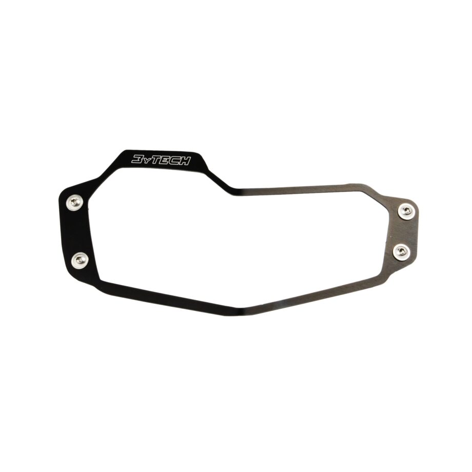 Image 1 - Headlight mask protection in black aluminum and quick release polycarbonate for bmw